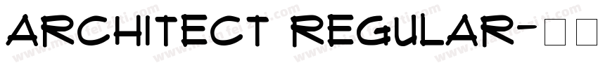 Architect Regular字体转换